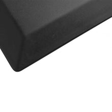 anti-fatigue mat, 100% high-density polyurethane, tear-resistant, non-slip, bevelled edges, 900×600mm, black close up