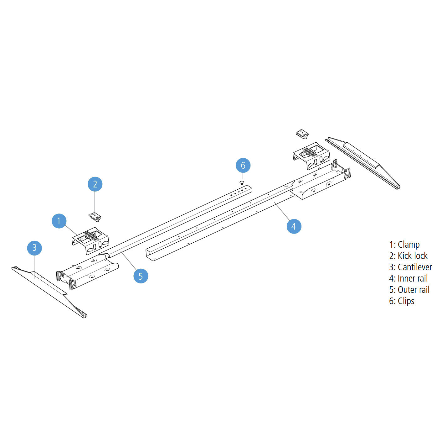 DF1 Adjustable DL6 560 White