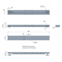 ActivDesk | LINAK® Feet DLF6 Top-mounted 560mm White Datasheet