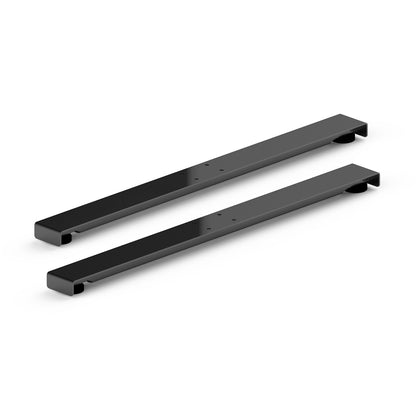 Two Black Feet for actuators systems from Linak in Black T shape