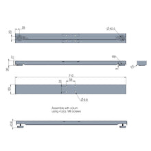 ActivDesk | LINAK® Feet DLF2 Top-mounted 710mm Black DATASHEET